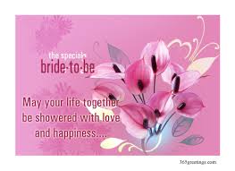 Wishing you all the best. Bridal Shower Greeting Card Wishes