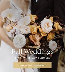 Just like our silk flower stems we bring you the best faux foliage and greenery to buy online. Fall Artificial Flowers For Weddings Faux Flowers Floral Decor Silk Flowers