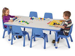 Kids Colors Adjustable Rectangular Tables At Lakeshore Learning