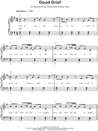 Here are the most popular versions chords, bass, ukulele chords. Bastille Good Grief Sheet Music Easy Piano In G Major Download Print Sku Mn0169572