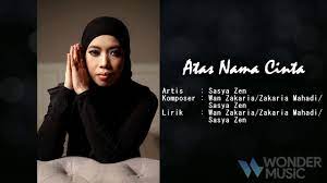 Original lyrics of atas nama cinta song by rossa. Sasya Zen Atas Nama Cinta Official Lyric Video Youtube