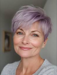 Edgy Pixi cut and Violet to Purple color melt. This hair is love at first  sight. ♥ ♥⠀⠀ ⠀⠀⠀⠀⠀⠀⠀⠀⠀⠀⠀⠀⠀⠀⠀ Use our Pastel Silver Purple + GO VIOLET  ColorConditioner™ and ColorShampoo™ Bundle and