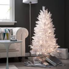 4 Ft White Tiffany Tinsel Pre Lit Christmas Tree By Sterling Tree Company 6015 Pre Lit Christmas Tree White Christmas Tree Decorations Tinsel Christmas Tree
