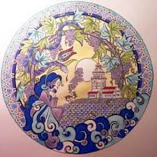 Kiz Kulesi Hikayesi R 40 Cm Canson Kagit Uzerine Guaj Boyama Hediyem Istanbul Desen Yarismasi Cini Bransinda Ucun Tile Art Miniature Art Porcelain Painting