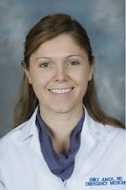 Introducing our new Supervising Physician, Dr. Emily Junck. The Supervising  Physician is a crucial piece in developing protocols, best practices, and  ensuring continuous quality improvement so that we may provide quality  prehospital