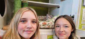 Wisp went home with his new sisters! He was playing & sweet but got spicy  about heading to the carrier! Pretty sure all will be forgiven when he gets  to his new