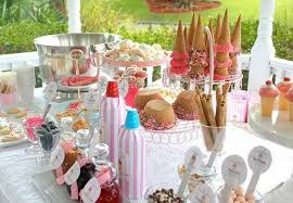 18 Delicious Food Station Ideas That Will Wow Your Guests Balancing Bucks Ice Cream Sundae Party Sundae Party Ice Cream Buffet