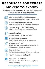 Resources For Expats Moving To Sydney Australia This Is A Long List Of Resources To Help You Out With Your Move To Austr Moving To Australia Australia Sydney