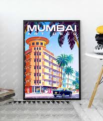 India Poster, Mumbai Poster, Bombay ...