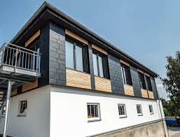 Prefa Siding X P 10 Anthrazit Referenz In 2020 Fassade Haus Fassadengestaltung Hausfassade