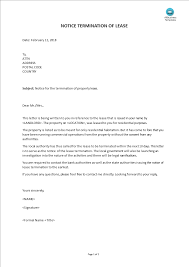 Imagine the chaos that may take place if the rental or tenancy transactions where this number of entities are involved are not set and done properly. Notice Of Lease Termination Sample Templates At Allbusinesstemplates Com