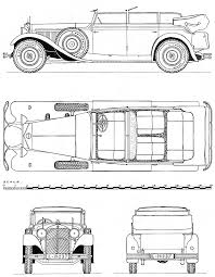 Mercedes Benz 770 Blueprint Blueprints Concept Car Design Car Drawings