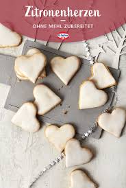 Zitronenherzen Rezept Platzchen Backen Weihnachten Weihnachtsrezepte Lebensmittel Essen