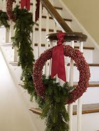 I have a year round stenciled doormat, but need to switch it up for something more festive like this one. 21 Best Staircase Christmas Decorations Holiday Staircase Ideas