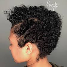 Short Natural Hair With Finger Wave Temple Blackhairstylesforwomen Short Natural Hair Styles Natural Hair Styles Short Textured Hair