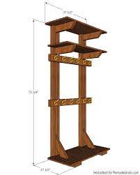 Building Extra Storage For Your Coats Is Easy With This Free Plan For A Diy Hall Tree Coat Rack Diy Hat Rack Tree Coat Rack Rustic Coat Rack