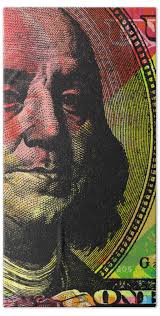 100 Dollar Bill Bath Towels for Sale