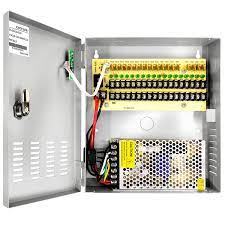 Amazon.com: 18 Ports 18CH Output 10A Amp 12V DC CCTV Distributed Power  Supply Box for Security Camera : Electronics