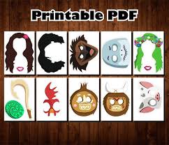 Birthday Photo Booth Props Printable Pdf Moana Photo Booth Props Printable Pdf Moana Birthday Party Moana Birthday Party Photobooth Props Printable Photo Booth Props