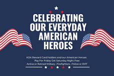 September 11-13 KOA Reward Campers and American Heroes