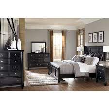 Greensburg 4 Piece Panel Bedroom Set In Black Bedroom Furniture Design Remodel Bedroom Home Decor Bedroom