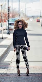 Black And White Striped Heels Outfit Experimenting With Black And White Outfit Paired A Striped Cigarett Pants And A Lace Up Sweater Topped With A Fishne Fashion Fishnet Socks Outfit Sock Outfits