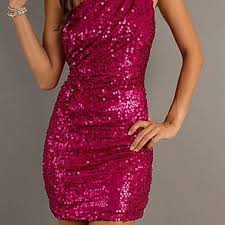 Hp12 1 Hot Pink Glitter Dress Unique Cocktail Dresses Dresses One Shoulder Cocktail Dress