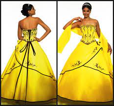 Yellow Black Wedding Dress Hledat Googlem Yellow Wedding Dress Cocktail Dress Yellow Yellow Bridesmaid Dresses