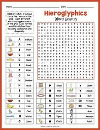 Ancient Egyptian Hieroglyphics Activity Hieroglyphics Word Search Fun Egyptian Hieroglyphics Egypt Activities Ancient Egypt Activities