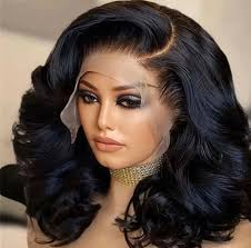 Brazilian Human Hair Bob Wig 13x4 Lace Front Glueless Pre-Plucked 16-Inch