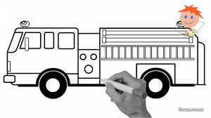 Drawing a car or truck is challenging because of all of the details and complicated parts. How To Draw A Fire Truck Easy Step By Step Drawing For Kids Activities Hobbies For Sale In Kuala Lumpur Sheryna Com My Mobile 826385