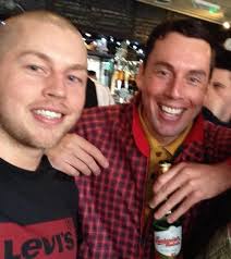 I laughed and joked with my happy brother over a pint