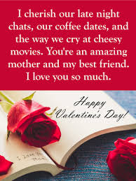 Birthday Greetings For Mother From Daughter I Love You Mom Happy Valentine S Day Card For Mother Birthday Greeting Cards By Davia Happy Valentines Day Card Valentines Day Messages I Love You Mom