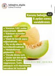 alinti bebeklere kavun ne zaman verilir gida vitamin hamilelik