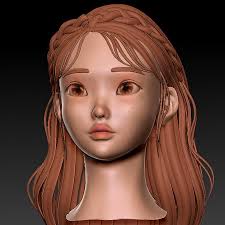 This is IU 3D modeling made for The 'eight' music video.