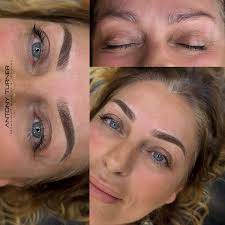 Treatment: Ombré Eyebrows A before and after just hits different. This was  my brow demo from a recent masterclass I did! 🤘🏻 ▪️ Multi Award Winning  Technician ▪️ Training Academy ▪️ Over