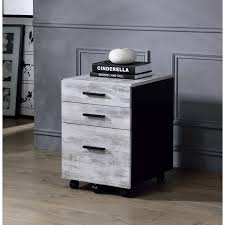 The filing cabinet can be the centerpiece of any home. Acme Jurgen File Cabinet In Antique White Ash Black Overstock 31315644