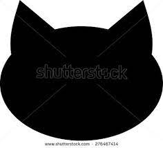 Cat Head Silhouette Stock Photos Images Pictures Silhouette Images Silhouette Template Cat Party