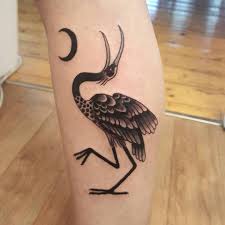 Ibis And Moon Tattoo Done By Steve Boyd Berserk Tattoo Melbourne Tattoos Moon Tattoo Tattoo Quotes