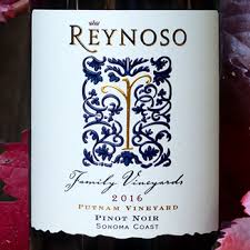 Medium in body, the 2017 is a model of total grace and understatement. Reynoso Family Vineyards 2016 Putnam Vineyard Sonoma Coast Pinot Noir