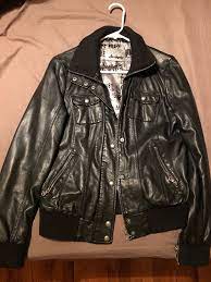 Guess Faux Leather Black Jacket Women S Size M Ebay Womens Black Jacket Leather Jacket Black Jackets
