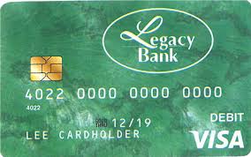 A delay may be experienced if the letter is not mailed to the specified address. Debit And Credit Cards Legacy Bank