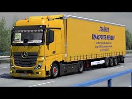 Ets2 1 38 Euro Truck Simulator 2 Mercedes Benz New Actros Krone Tr Mercedes Benz Mercedes Benz Trucks Mercedes