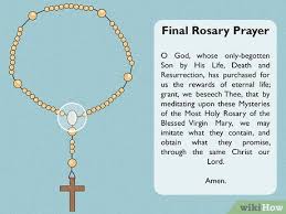 The first part of the hail mary is the angel's words announcing christ's birth and elizabeth's. 8 Ways To Pray The Rosary Wikihow