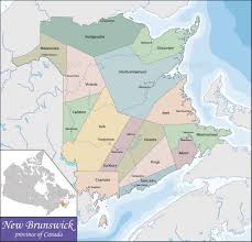 New Brunswick Is One Of Canada Three Maritime Provinces And Is The Only Constitutionally Bilingual Province New Brunswick Saint John New Brunswick Map