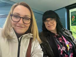 Getting the bus to work. On the V1, alongside Councillor Samantha Brown, to  attend a GMCA meeting