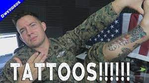 As an extension, if it's generally considered obscene, or explicit (sex, drugs, violence, rock n' roll, and all that), it's also violating policy. Navy Tattoo Policy 2018 Neck Tattoos Youtube