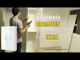 Assembly Brimnes Wardrobe With 3 Doors White From Ikea Th3 Blogger Youtube Brimnes Wardrobe Brimnes Ikea