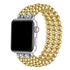 Posh Tech Nova Stainless Steel Beaded Band for Apple Watch
