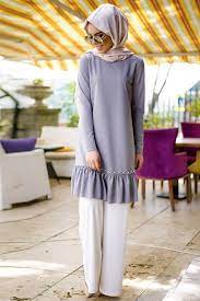Insirah Gri Tunik Pantolon Ikili Takim Online Satis Indirimli Satin Al Islami Moda Musluman Modasi Abaya Tarzi